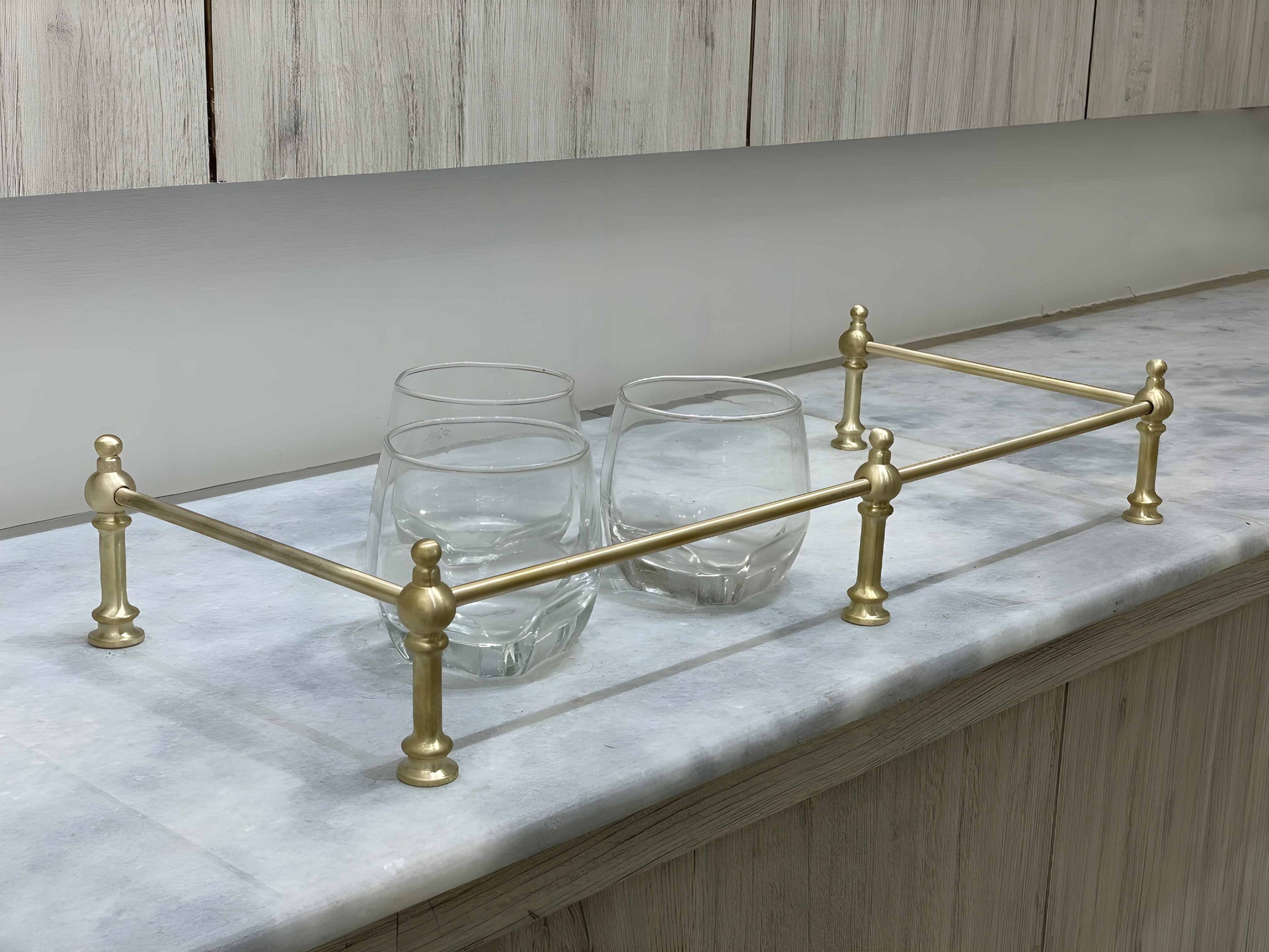 Victorian Brass Gallery Rail - Brushed Brass