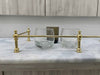 Victorian Brass Gallery Rail - Polished Brass