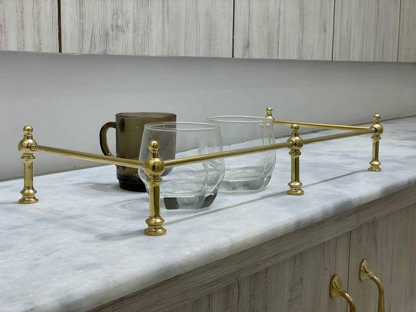 Victorian Brass Gallery Rail - Polished Brass