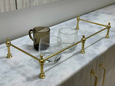 Victorian Brass Gallery Rail - Polished Brass