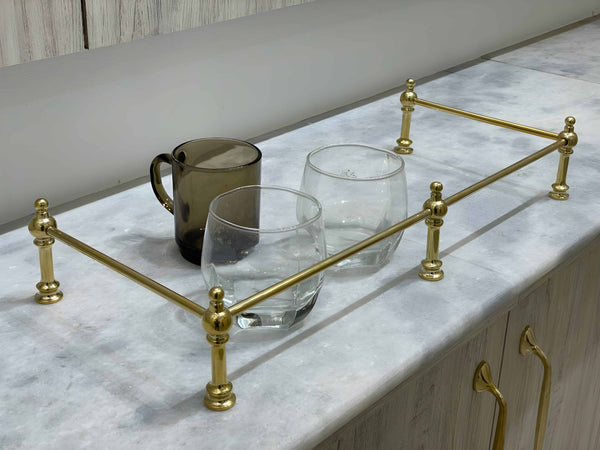 Victorian Brass Gallery Rail - Polished Brass