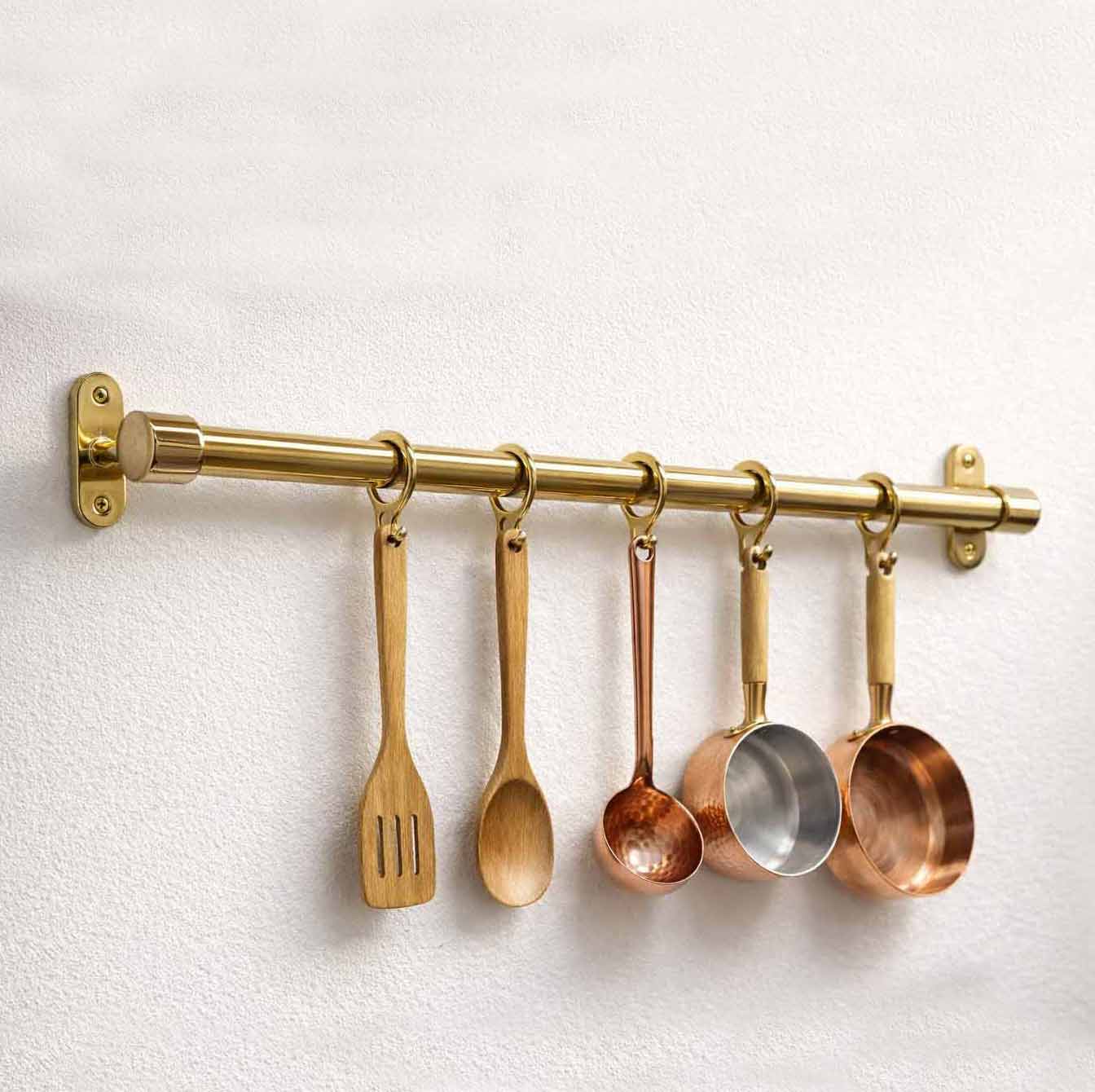 Pot Rail – Unlacquered Polished Brass