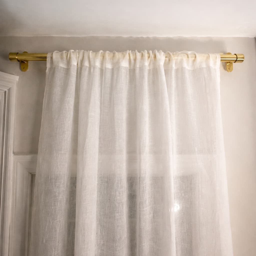 Curtain Rail – Unlacquered Polished Brass