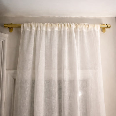 Curtain Rail – Unlacquered Polished Brass