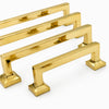 Heritage Cabinet Pulls - Unlacquered Brass Polished