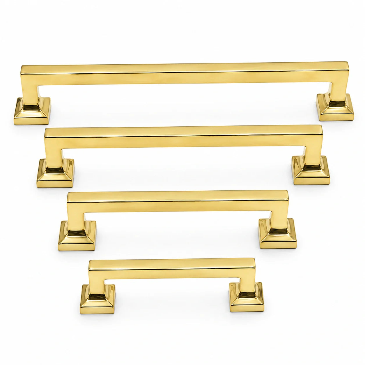 Heritage Cabinet Pulls - Unlacquered Brass Polished