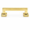 Heritage Cabinet Pulls - Unlacquered Brass Polished - X Small Pull (4")