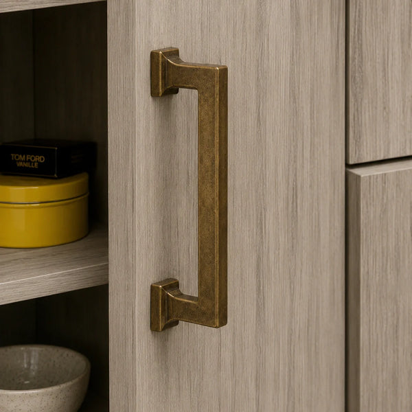 Heritage Cabinet Pulls - Antique Brass
