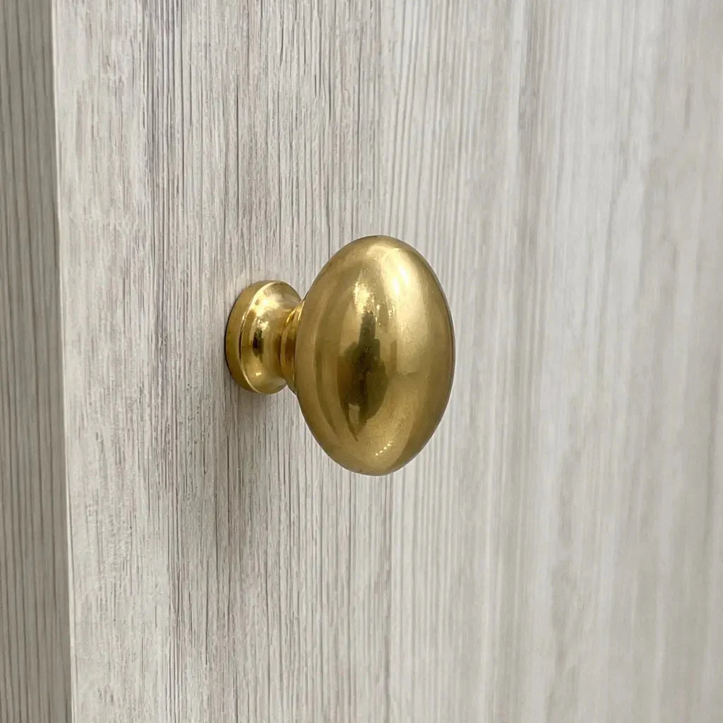 Oval Brass Knob