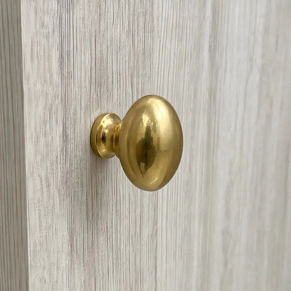 Oval Brass Knob