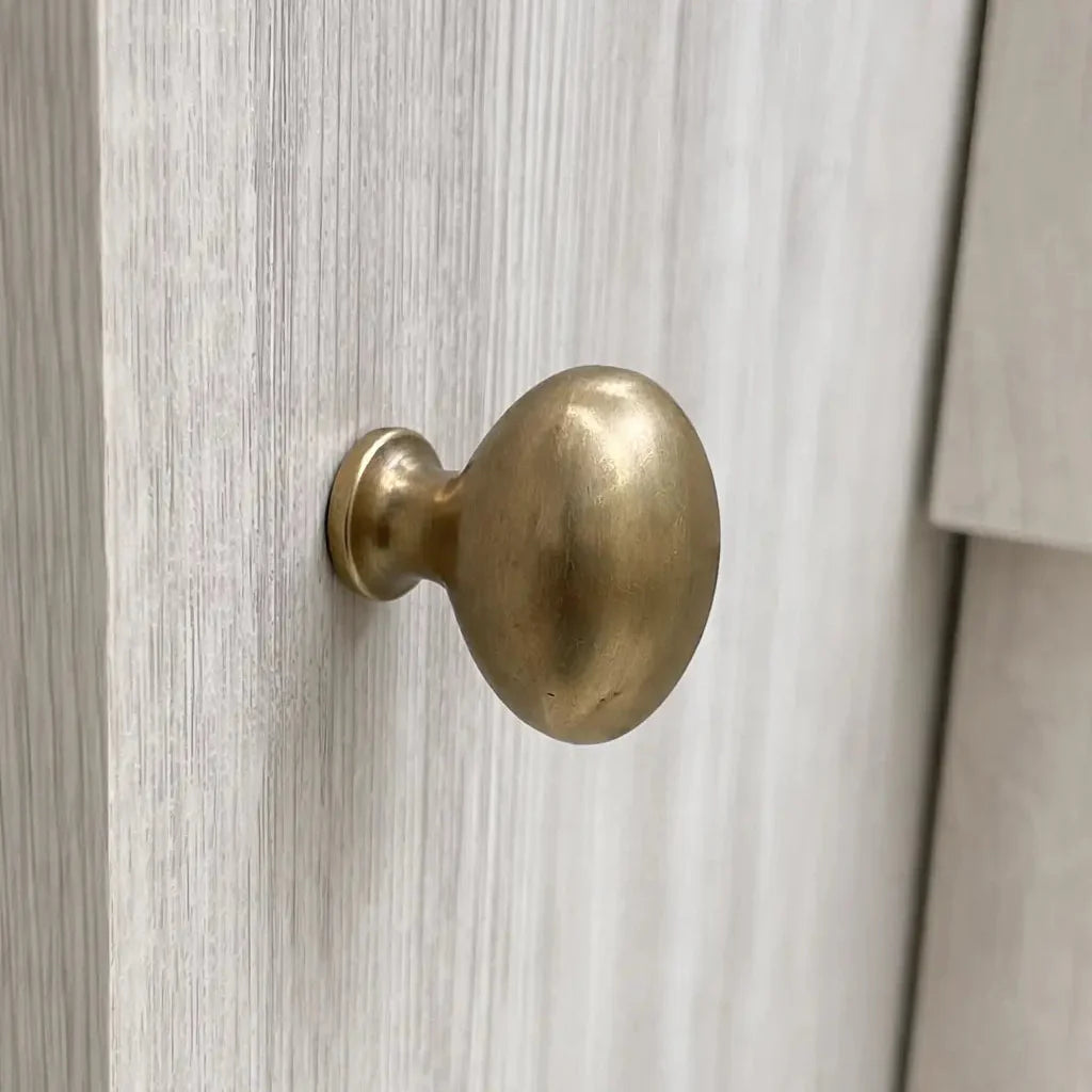 Oval Brass Knob