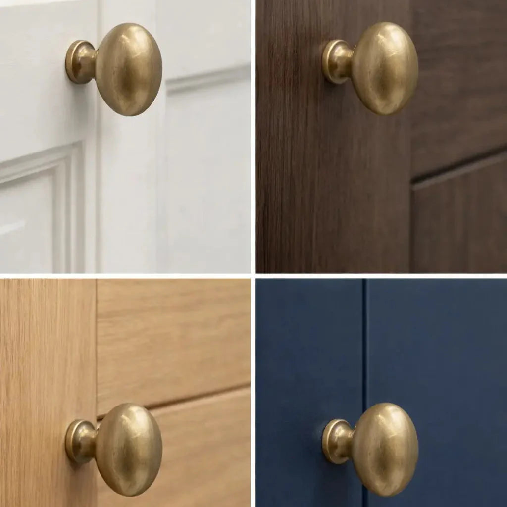 Oval Brass Knob