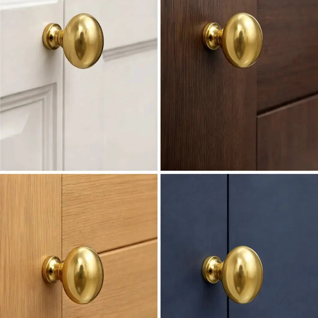 Oval Brass Knob