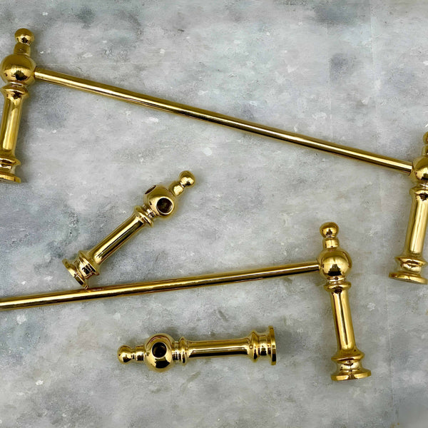 Victorian Brass Gallery Rail - Polished Brass