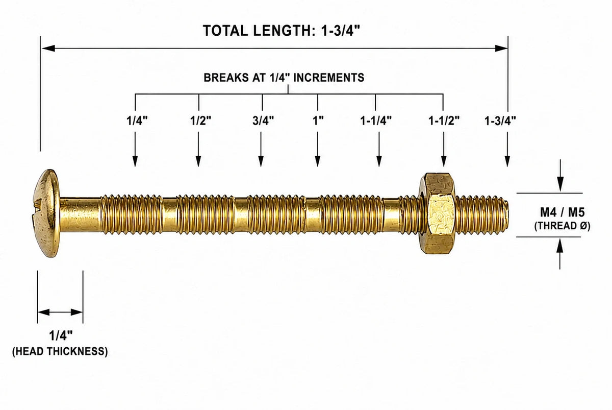Snap Off Screws | 1/4