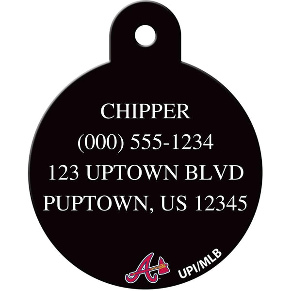Atlanta Braves MLB Pet ID Tag - Large Circle - Gifts for You 'n Me