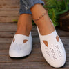 Breathable Mesh Round Toe Flat Slip-Ons - Caramel / 41