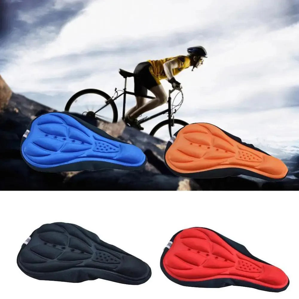 Breathable Mountain Bike Saddle Cushion Cover Road Bike Soft Cycling Seat Mat 3D Sponge Polymer Bicycle Saddle Seat
