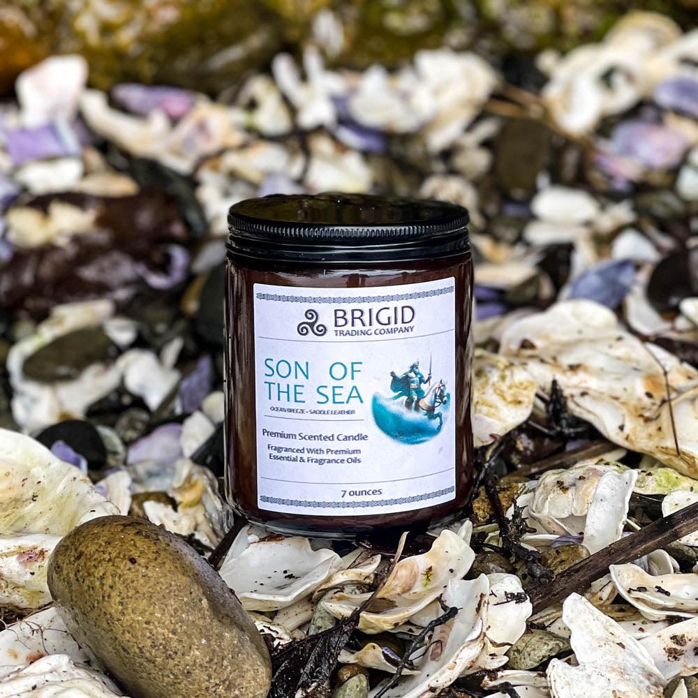 Son of the Sea Soy Wax Candle - Sea Salt, Ocean Breeze, and Saddle Leather