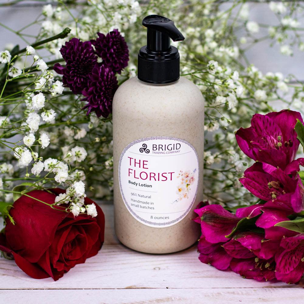 The Florist Natural Body Lotion - Jasmine, Ylang Ylang, Helichrysum, and Sandalwood
