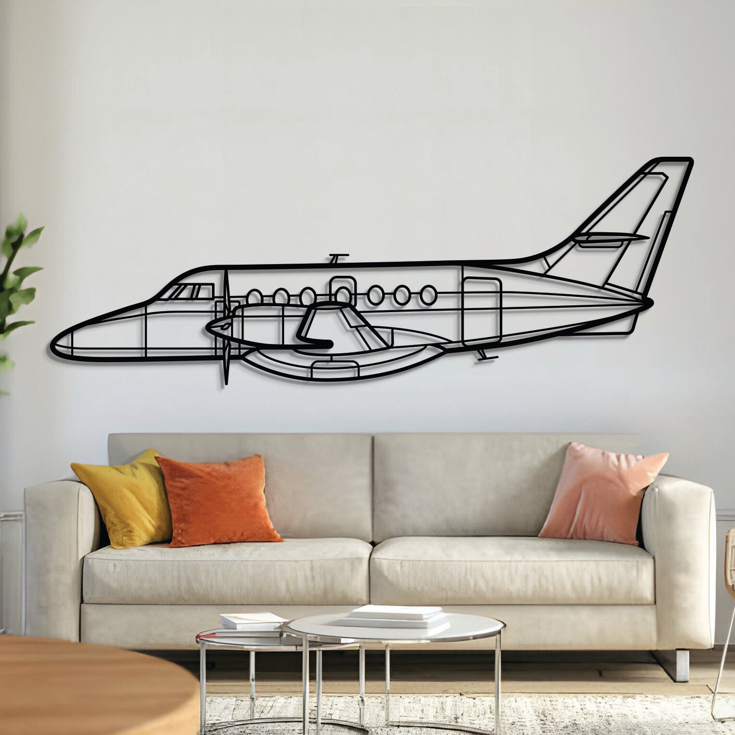 Jetstream 32 Metal Aircraft Wall Art - NCP0332