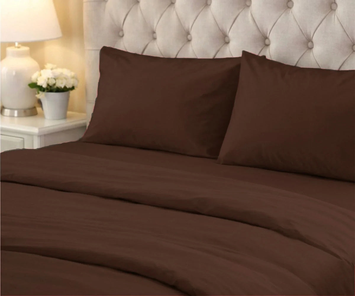 100% Cotton Sateen Pillowcases - Set of 2