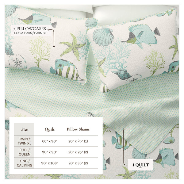 Seaside Collection Quilt Set