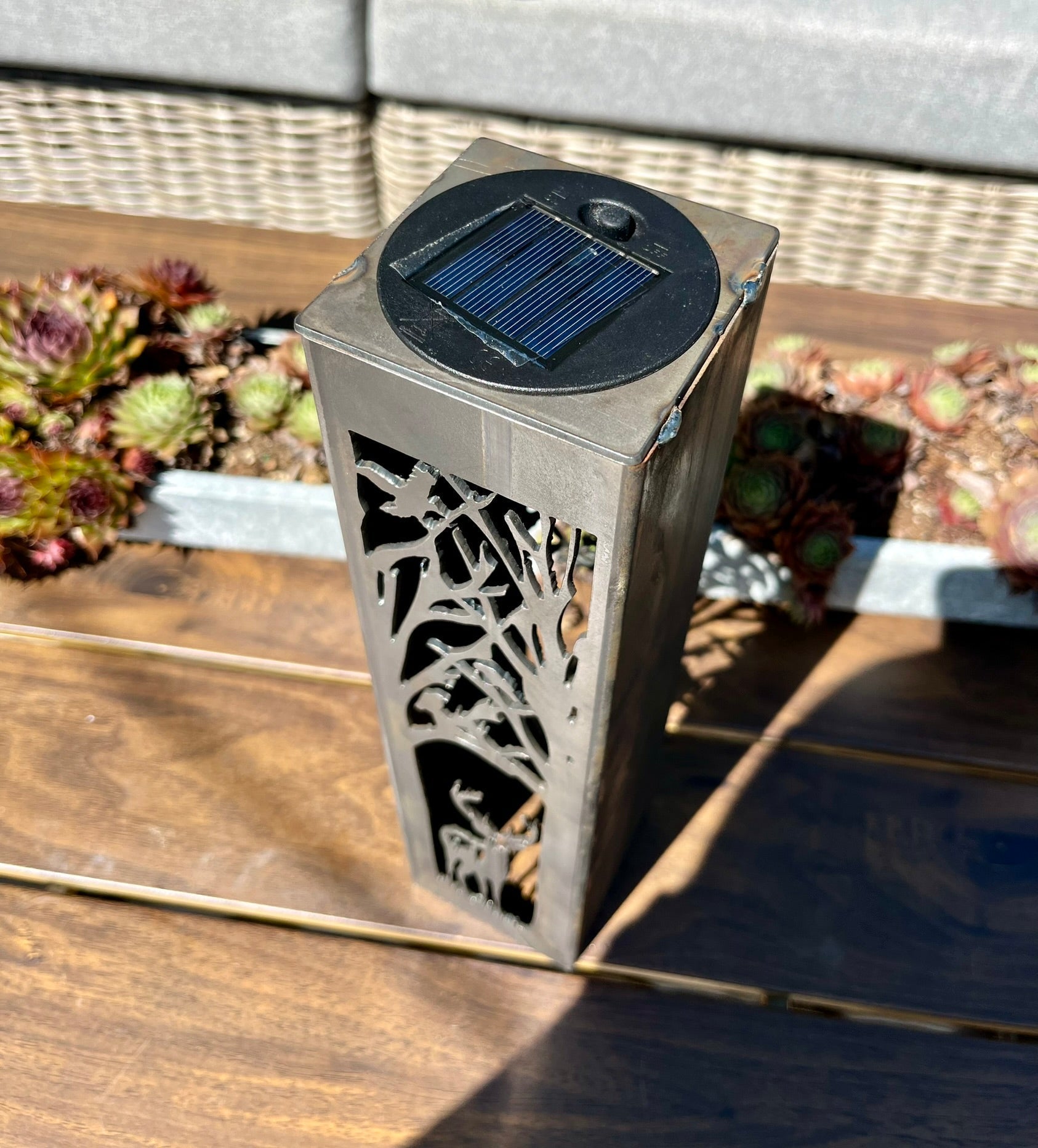 Buck Forest Solar Tube Light - Steel - Multiple Sizes