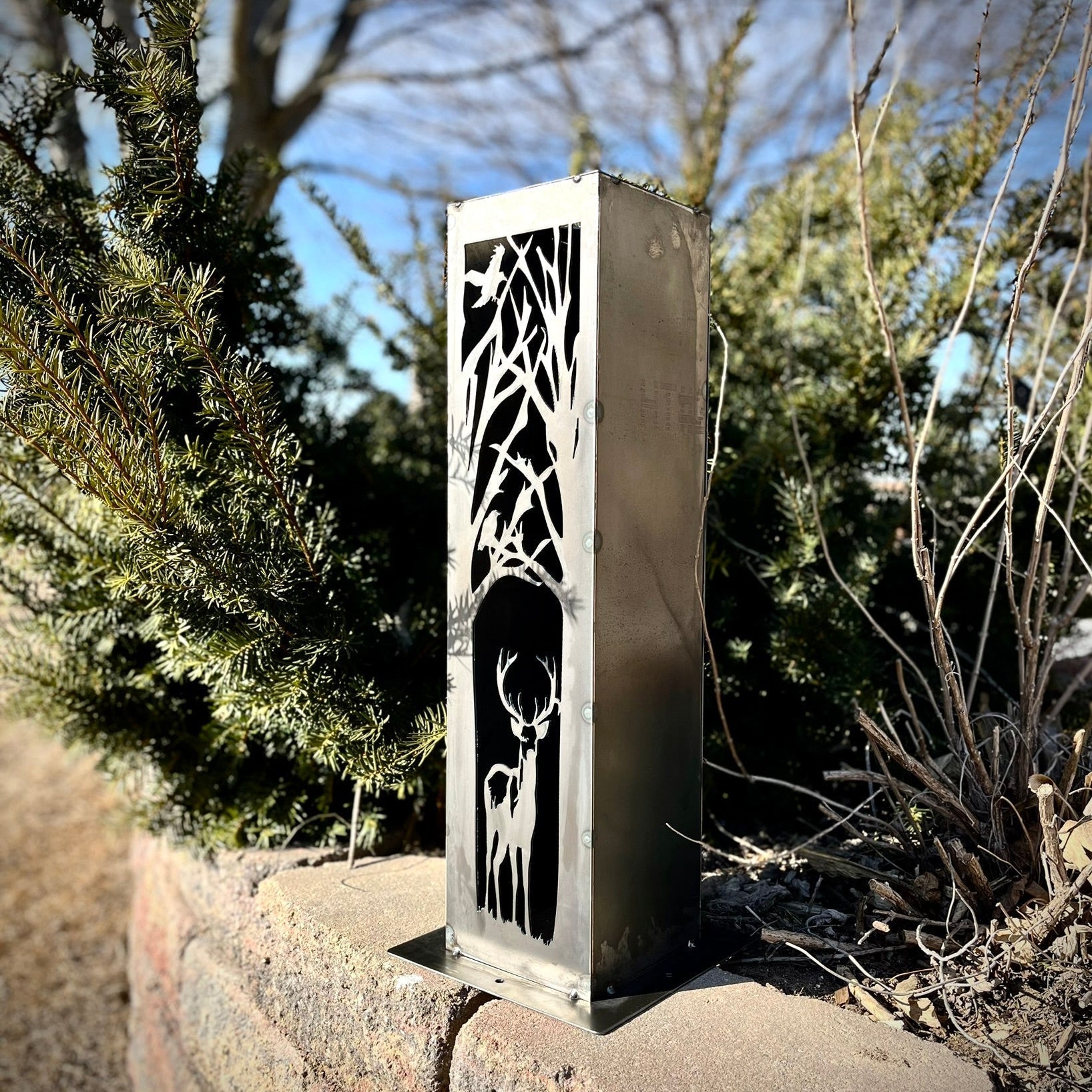 Buck Forest Solar Tube Light - Steel - Multiple Sizes