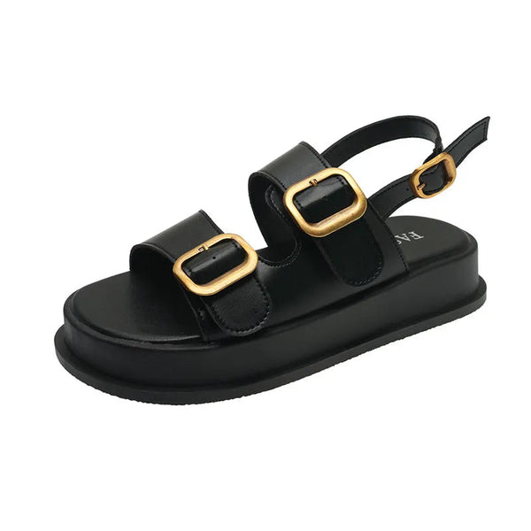 Buckle Open Toe Platform Sandals