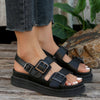 Buckle Open Toe Platform Sandals