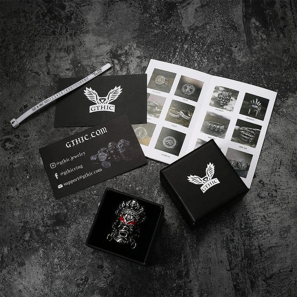 Buddha God of Wealth Stainless Steel Skull Ring