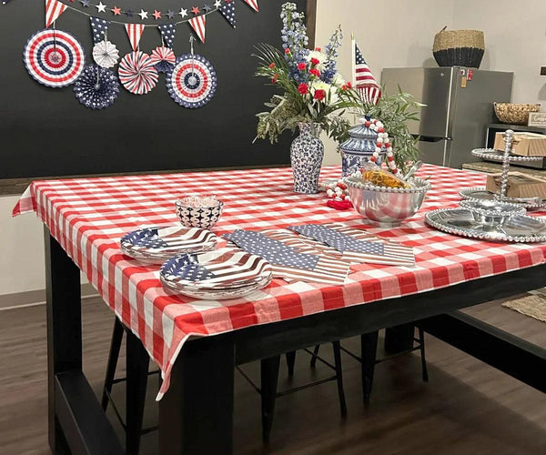 Cotton Tablecloths - Plaid Cloth Tablecloths