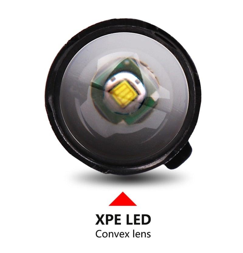 Built in battery XP-G Q5 Zoom Focus Mini led Flashlight Torch Lamp Lantern 2000 Lumen Adjustable Penlight Waterproof T6 light  Focus IP65 Water-Resistant Portable for Indoor and Outdoor Camping Hiking