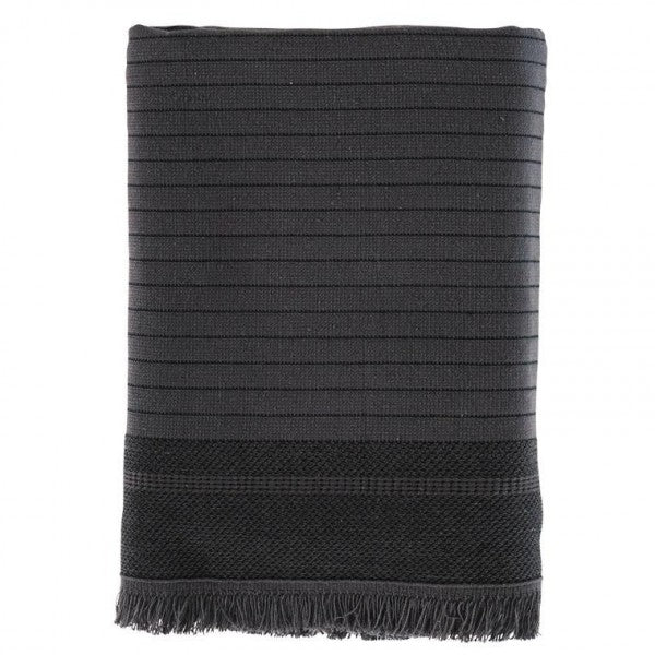 Del Mar Grey Turkish Terry Towel Set – 2-in-1 Quick Dry & Plush Bath Towels, Luxury Turkish Cotton Spa & Beach Towels