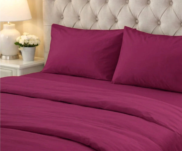100% Cotton Sateen Pillowcases - Set of 2