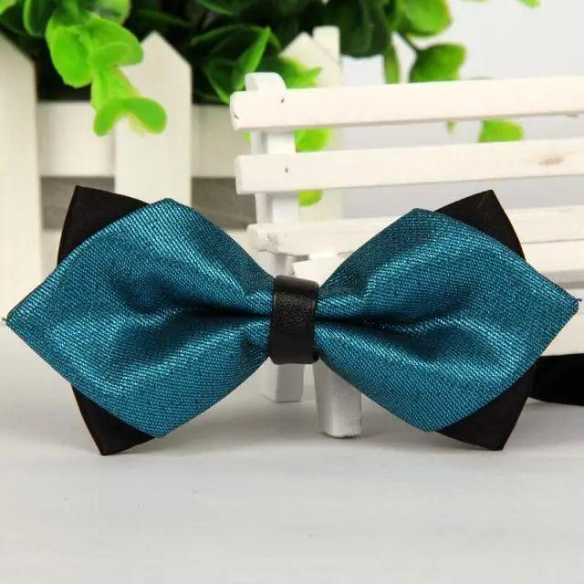Business Black Golden Butterfly Men Bowtie Luxury Double Layer Pointed Classic Bow Tie Lovely Men Gift For Office And Meetings