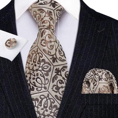 Business Luxury Men Silk Necktie Fashion Tie Sets For Men Wedding Party Wear Elegant Neck Tie Design For Men Soft Business Casual Suit Neckties