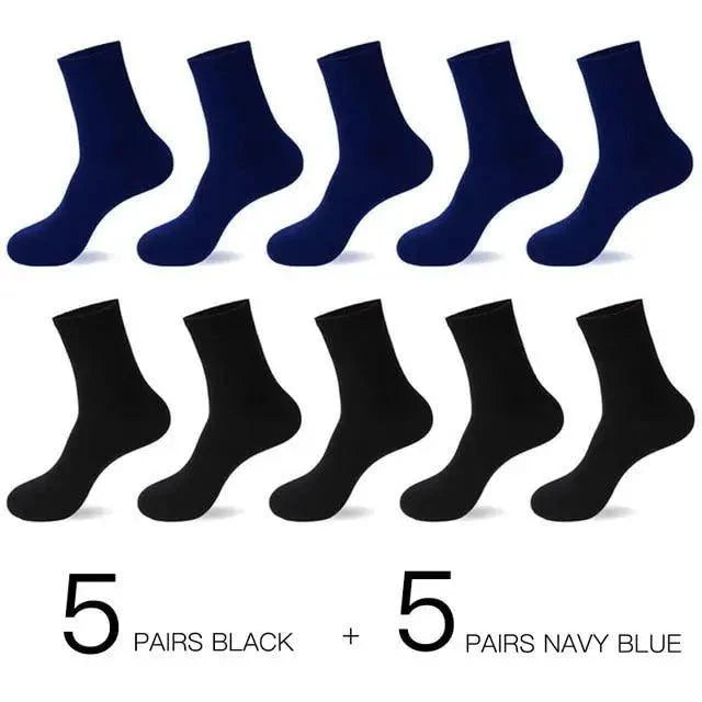 Business Simple White Cotton Socks 10 Pairs Men Breathable Socks Spring Summer Socks for Men Heavy Duty Reinforced Cotton Socks For Men