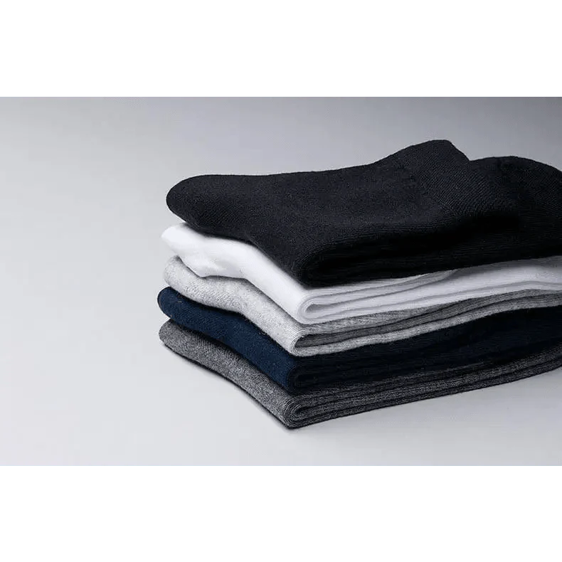 Business Simple White Cotton Socks 10 Pairs Men Breathable Socks Spring Summer Socks for Men Heavy Duty Reinforced Cotton Socks For Men