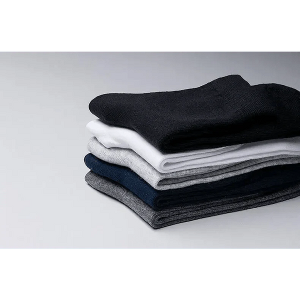 Business Simple White Cotton Socks 10 Pairs Men Breathable Socks Spring Summer Socks for Men Heavy Duty Reinforced Cotton Socks For Men