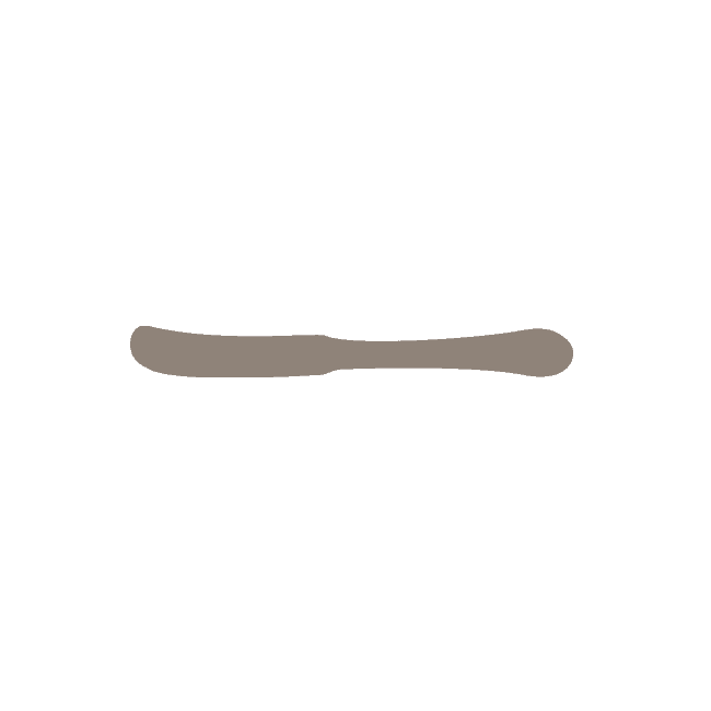 Corby Hall Tudor Butter Knife | Solid Handle | Mirror Finish: 3866