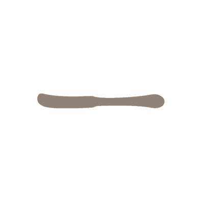Corby Hall Sante Fe 2 Butter Knife Solid Handle | Mirror Finish: 5866