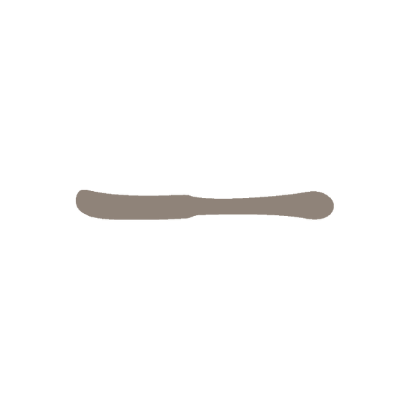 Corby Hall Sante Fe 2 Butter Knife Solid Handle | Mirror Finish: 5866
