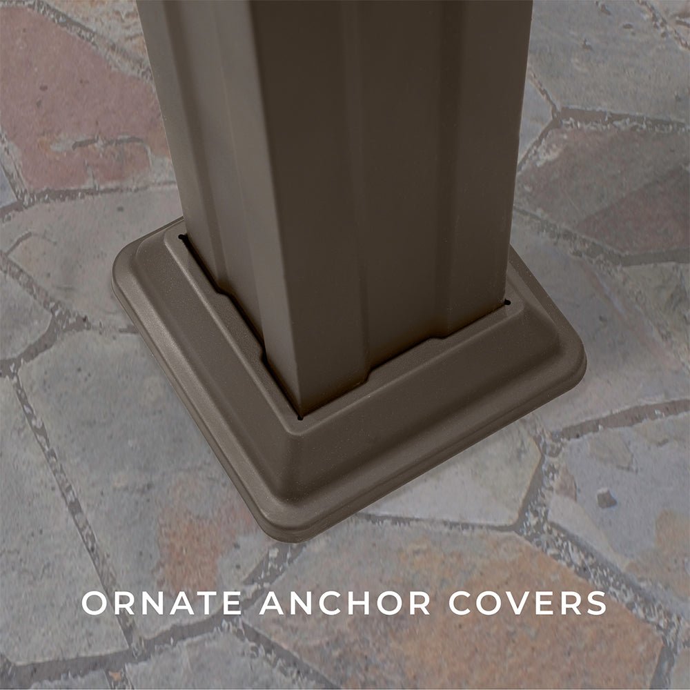 [10x12FT] Heavy Duty Backyard Galvanized Steel Powder Coated Pergola (91358672)