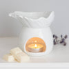 White Angel Wing Dish Tealight Wax Warmer