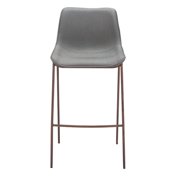 Magnus Barstool (Set of 2) Slate Gray & Walnut