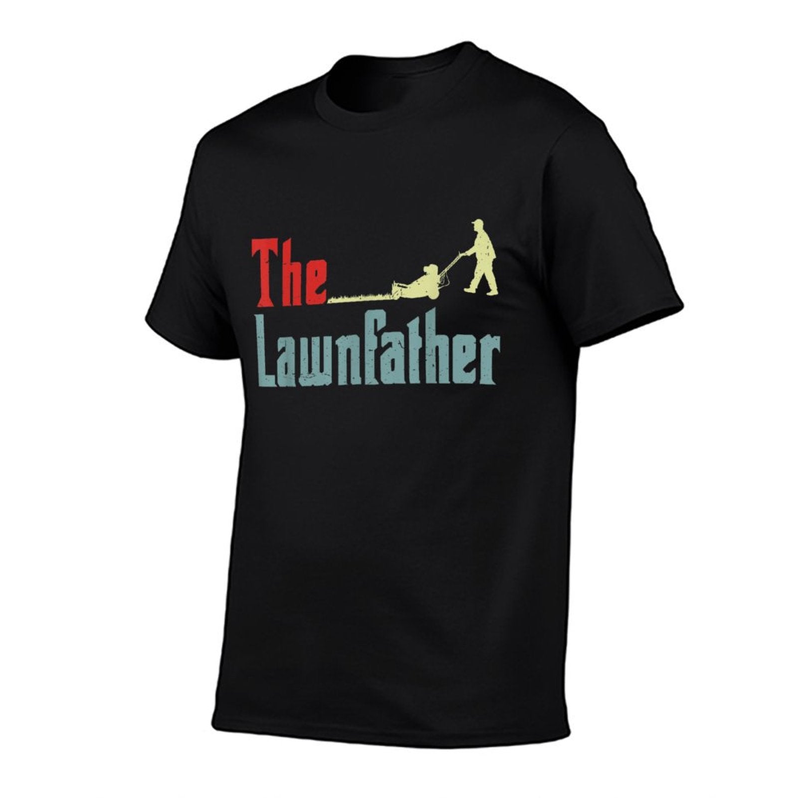 Lawnfather Lawn Mowing Men Father Day Funny Mower Garden Dad T-Shirt BionZax