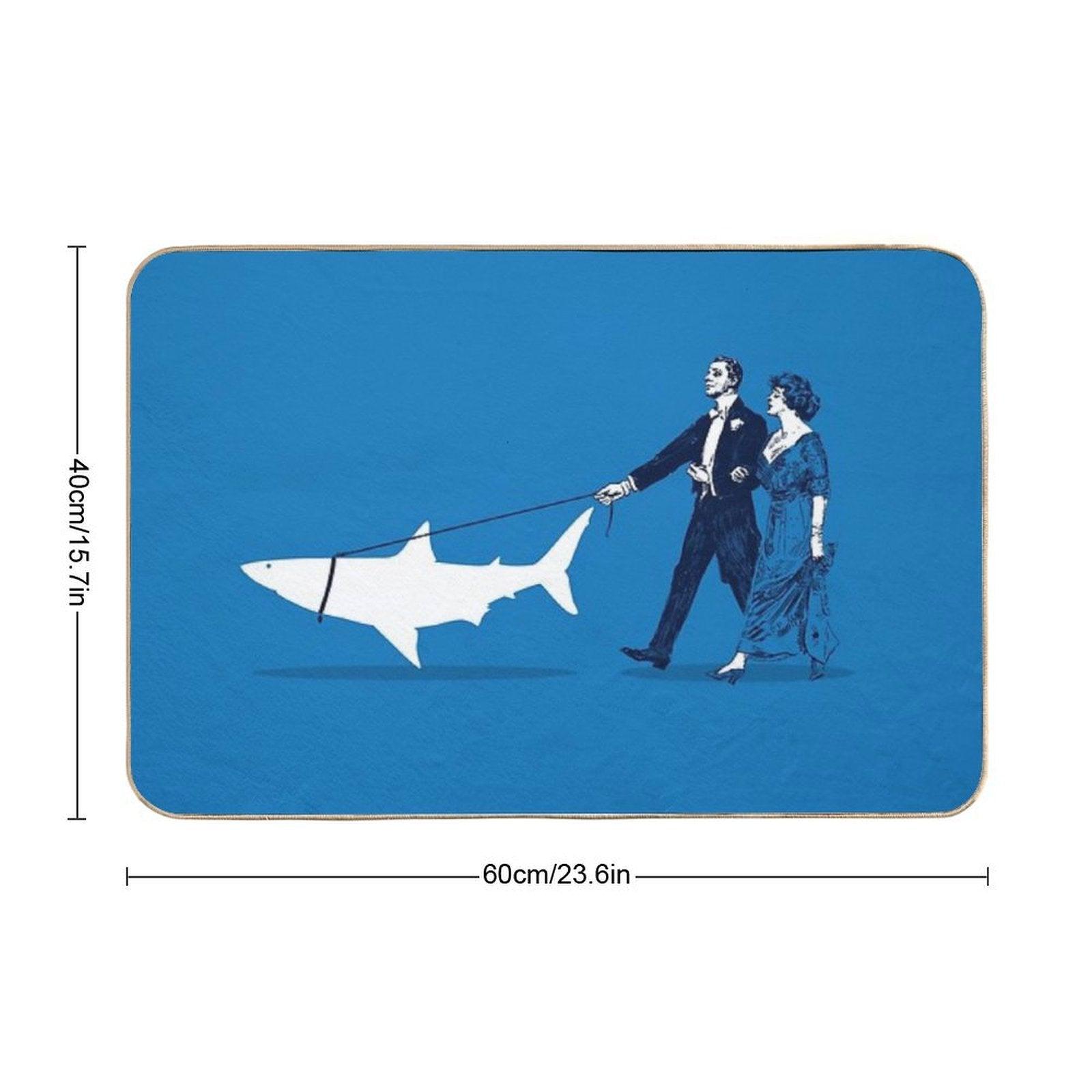 Walking The Shark  Toxin-Free Bath Mat