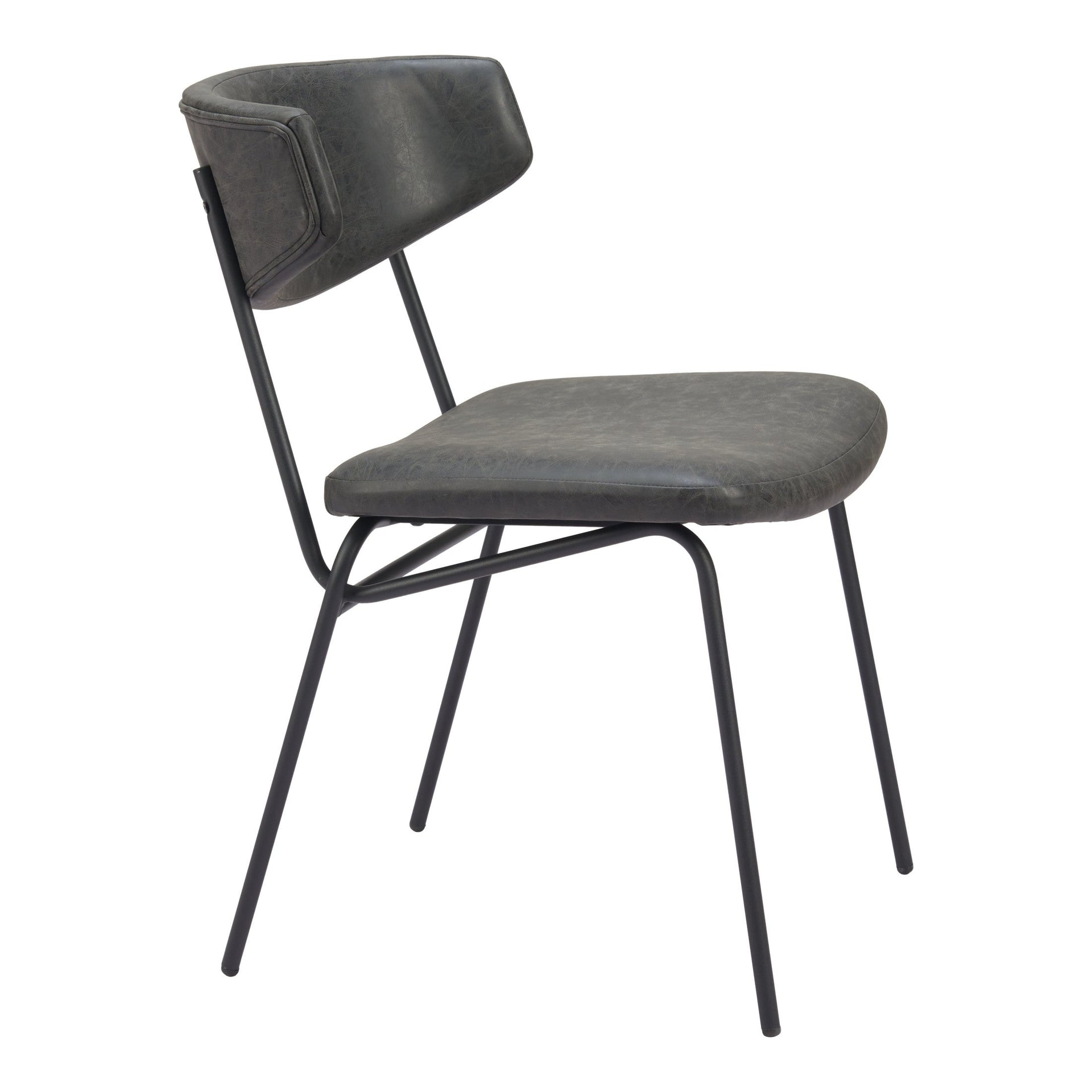 Charon Dining Chair (Set of 2) Vintage Black